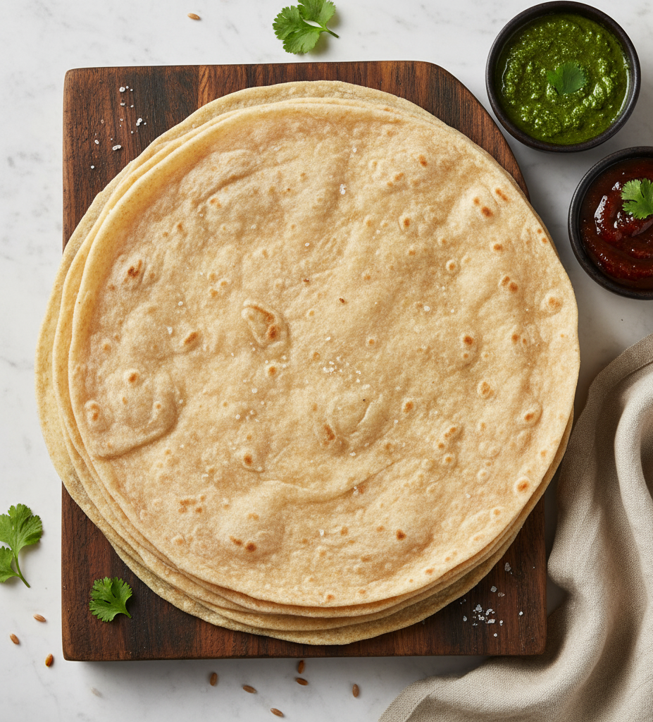 Rumali Roti (Thin bread made with wheat flour)